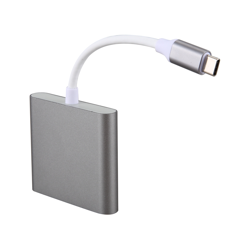 Adaptador USB-C HDMI USB Tipo C A HDMI kabel USB C HDMI 4K USB-C 3 Hub Para dla Apple Aire