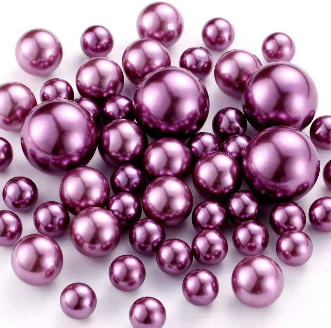 40 PCS Blue Floating Pearls Beads for Vases No Hole Highlight Pearl Bead Vase Fillers for Centerpieces, 30mm, 20mm, and 14mm: Violet