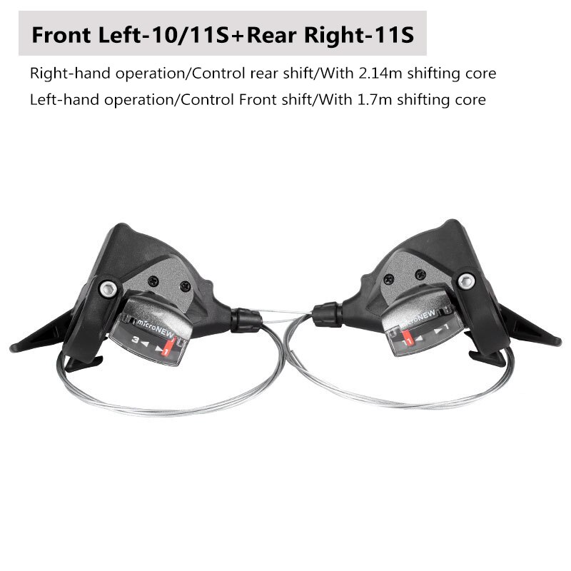 Bicycle Derailleur Front Rear Shift Lever 7/8/9/10/11Speed MTB Mountain Bike Shifter Bicycle Shifting Bicycle Parts microNEW: 3x11-Speed 1 Pair