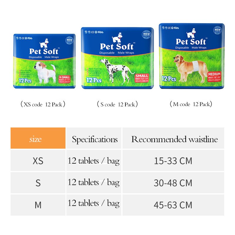Tedi Cong-pañal suave para perros, productos desechables para mascotas, patrón de una generación