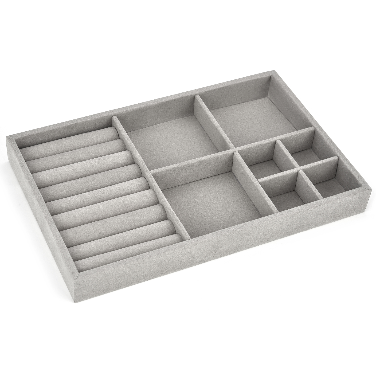 Velvet Jewelry Box Display Tray Drawer Storage Jewellery Holder For Ring Earrings Necklace Bracelet Soft Velvet Organizer Case: Pink