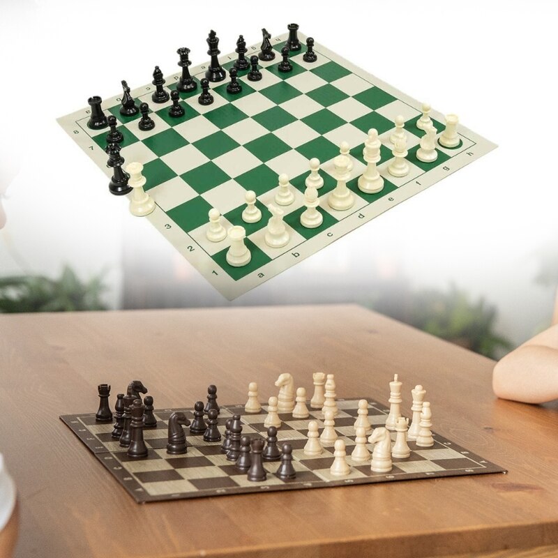 Chess Pieces and Mousepad Board Chess Set