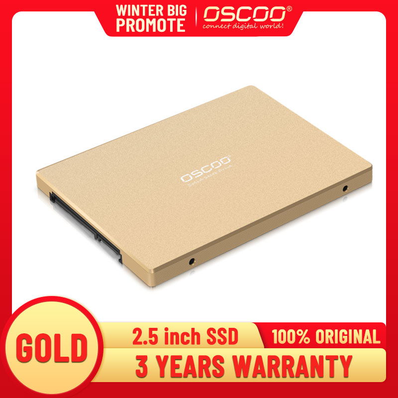 Oscoo 128gb 256gb 512gb ssd original mlc chip 2.5 tommer intern harddisk 3 års garanti fabriks direkte salg