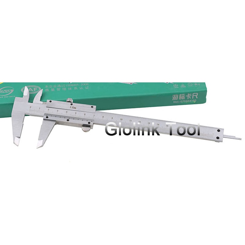 Carbon Steel Vernier Caliper Scales 150mm Diameter Depth Diagnostic-tool Show Callipers Feeler Gauge Measuring Tool