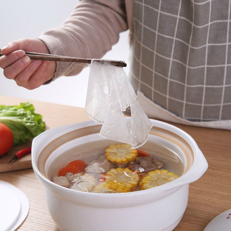 kitchen food oil film soup oil smoke paper (12 pieces) Food grade heat-resistant material used for a long time