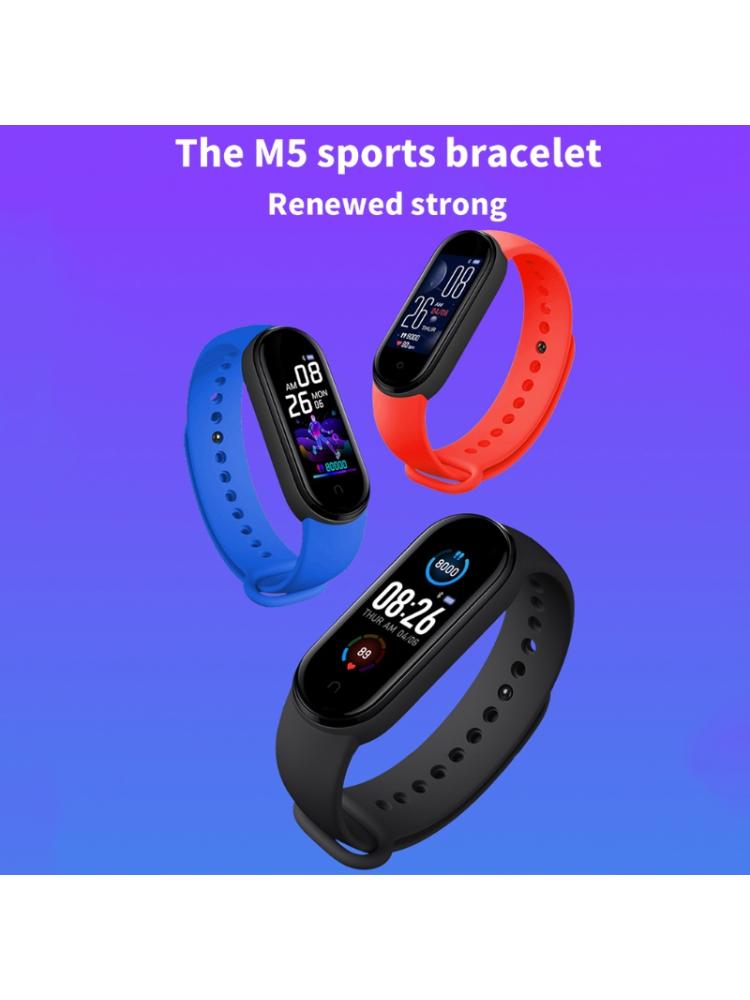 M5 Smart Horloge Mannen Vrouwen Hartslagmeter Bloeddruk Fitness Tracker 53CD