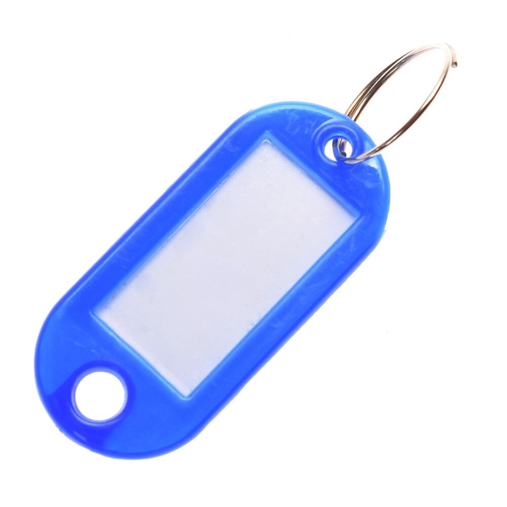 10PCS Plastic Key Fobs ID LuggageTags Labels Key R... – Grandado