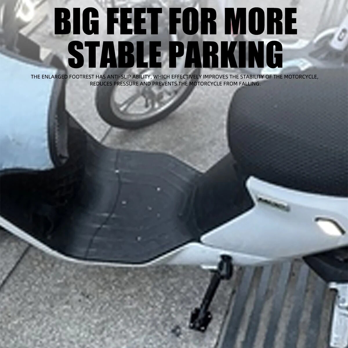 Supporto per cavalletto per bici da moto in lega di alluminio CNC Supporto laterale per piede Estensione base allargata Supporto per poggiapiedi Accessori per moto