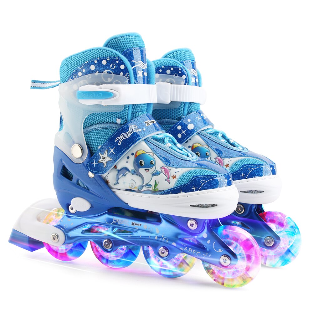 Kinderen Inline Skates Verstelbare Inline Skates Met Knipperende 4 Wielen Rolschaatsen Kids Jongen Meisje Rolschaatsen Sneakers Laarzen