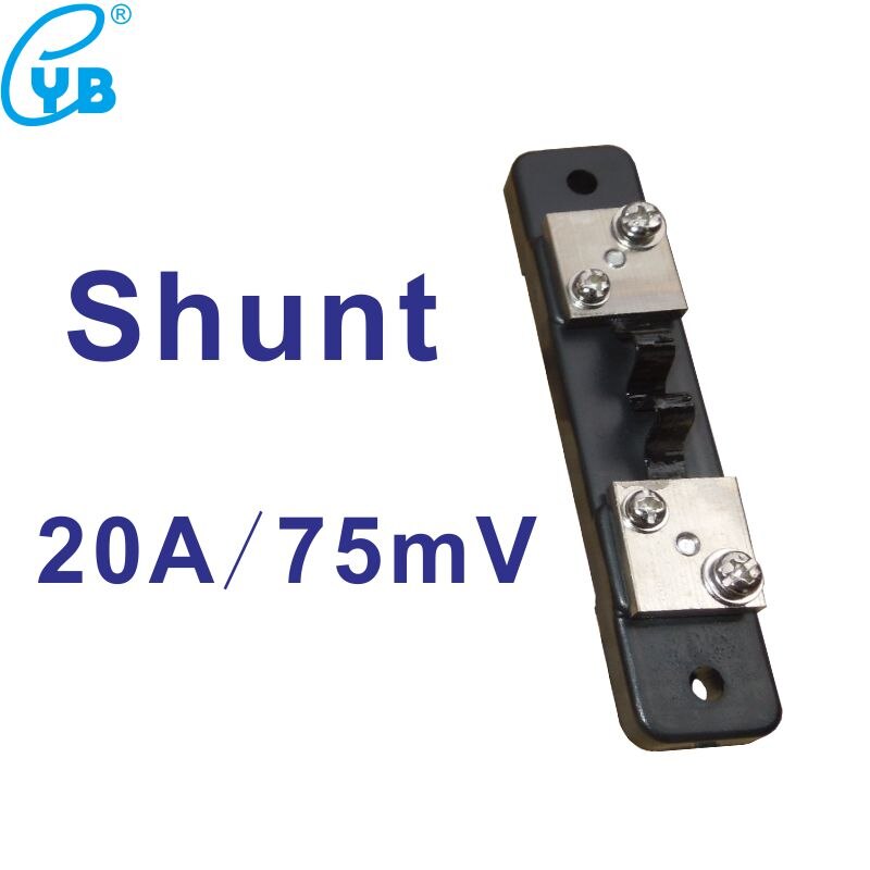 Shunt 20a/75mv strømmåler amperemeter amperemåler mål shuntmodstand hjemmebrug elværktøj til strøm