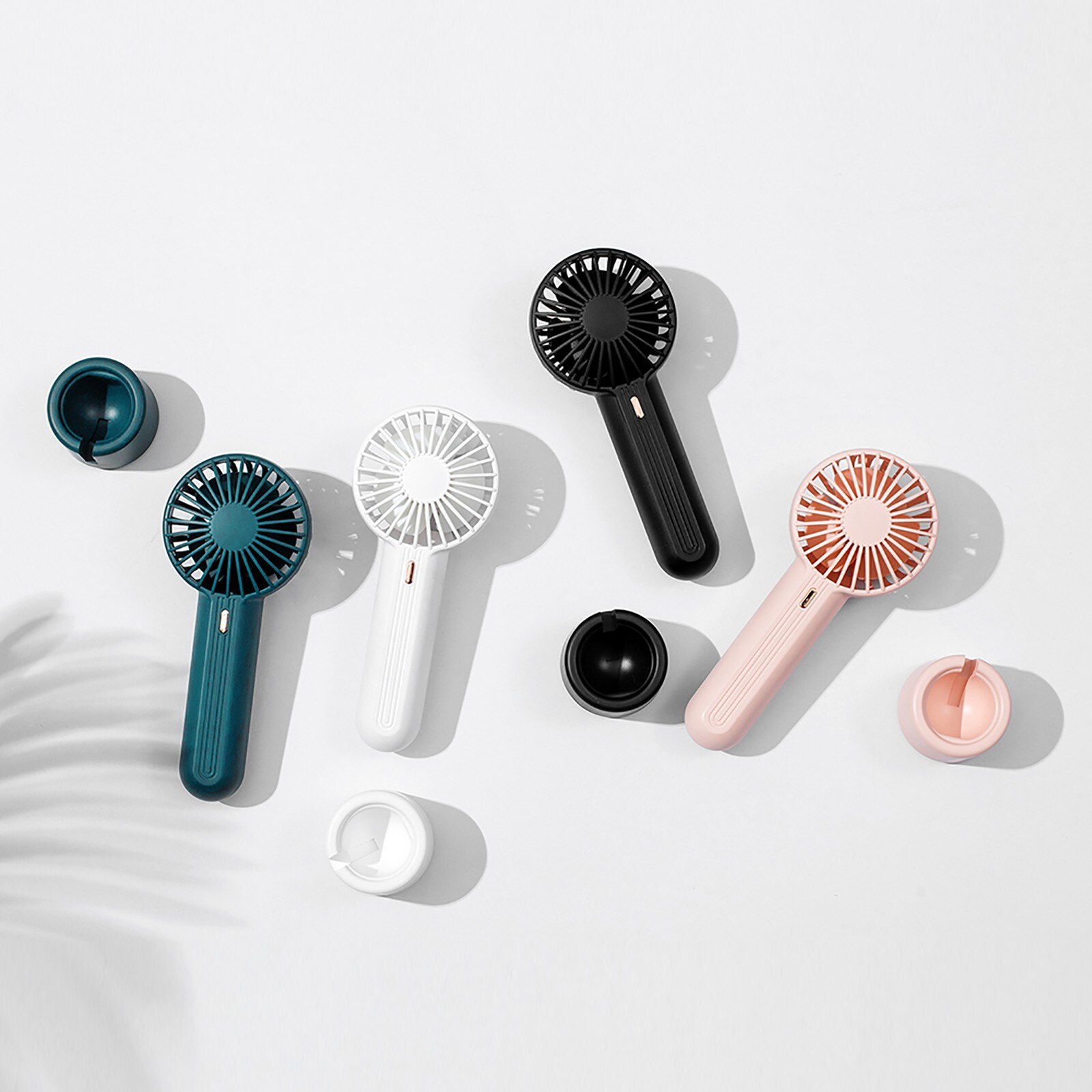 Summer 1pc Cute Portable Mini Fan Handheld Usb Chargeable Desktop Fans 3 Mode Adjustable Summer Cooler For Outdoor Travel Office