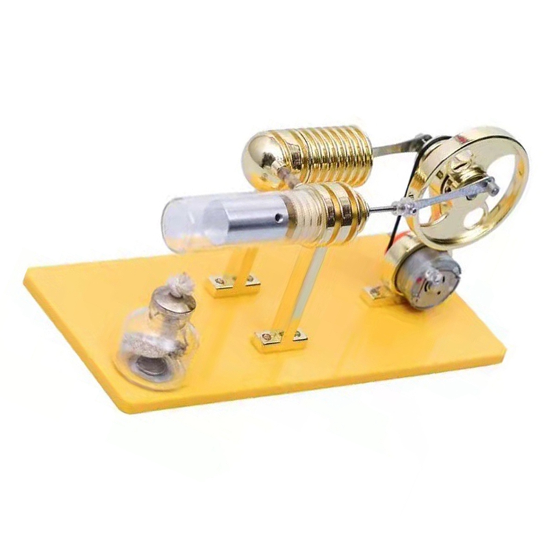DIY Assembly Stirling Engine Generator Model, External Combustion Engine Science Experiment Educational Toys
