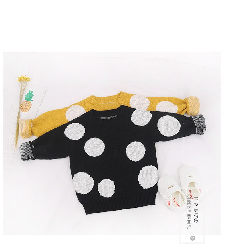 Baby Trui Herfst Baby Jongens Truien Dot Katoen Meisjes Vesten Gebreide Baby Meisjes Truien Winter Peuter Vesten Meisjes Jongen