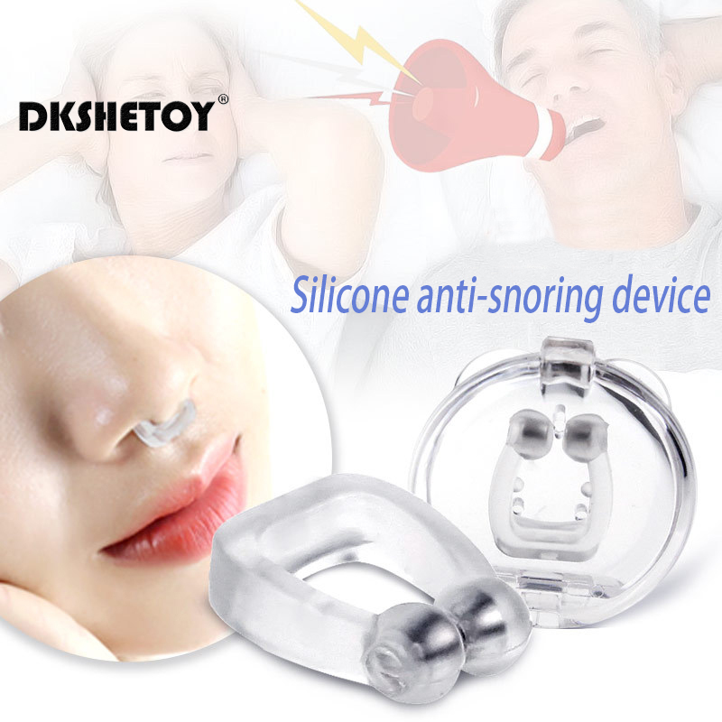 Anti Snore Stop Snoring Fast Silicone Nose Clip Anti Snoring Magnetic Silent Sleep Aid Device Guard Night with case