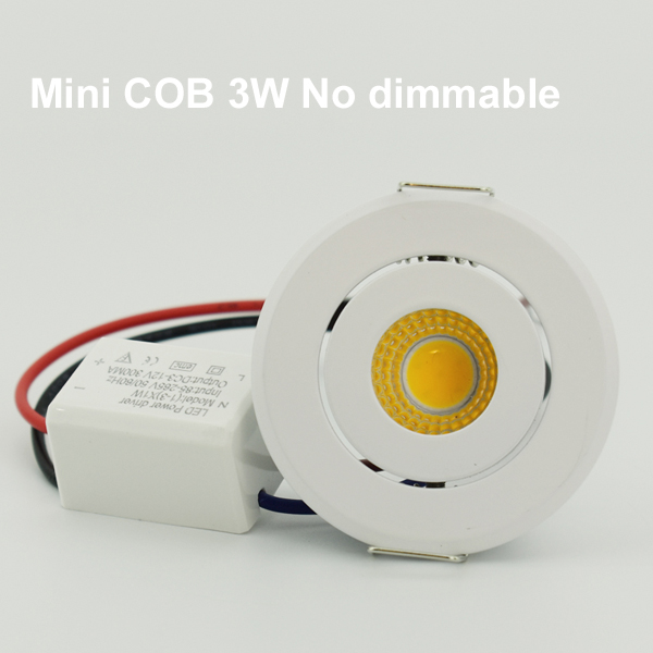 10pcs 1W 3W LED Recessed Down light Spot Ceiling Light Small Size Cut 40-45mm White Silver White Finish Full Aluminum: green / 5w