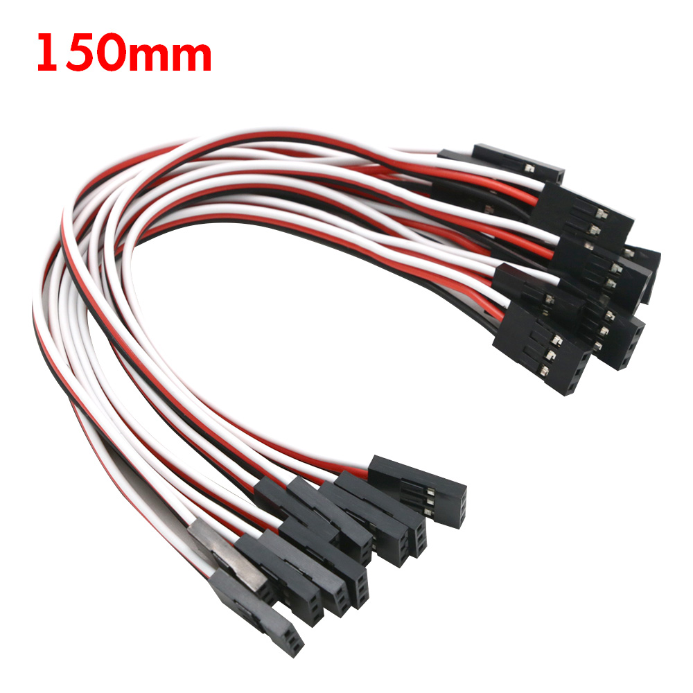 10pcs 100mm 150MM 200MM 300MM 500MM Servo extension cord Male to Male for JR Plug Servo Extension Lead Wire Cable 10cm: Yellow