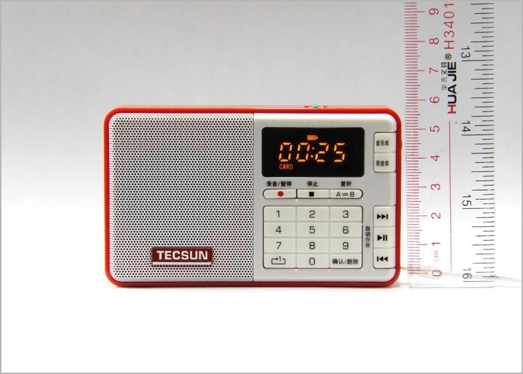 Originele Tecsun Q3 Fm Stereo Radio Met Rec Recorder Tf Card MP3 Player Usb Speaker Fm Radio