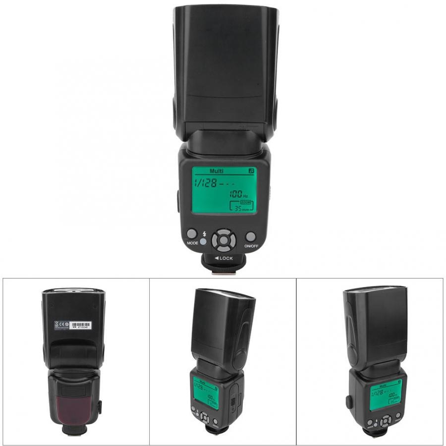 TRIOPO-luz de Flash de foto para cámara, Flash de 5500K para Canon, Nikon, DSLR, cámara speedlite, TR-950