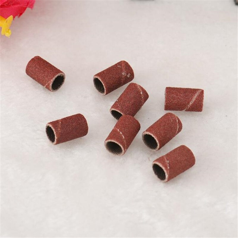 100 Stuks Schuurbanden Drums Mouwen 80/120/180 Grits Spillen Voor Dremel Tool Schuurbanden Drums Mouwen Nial Art tool