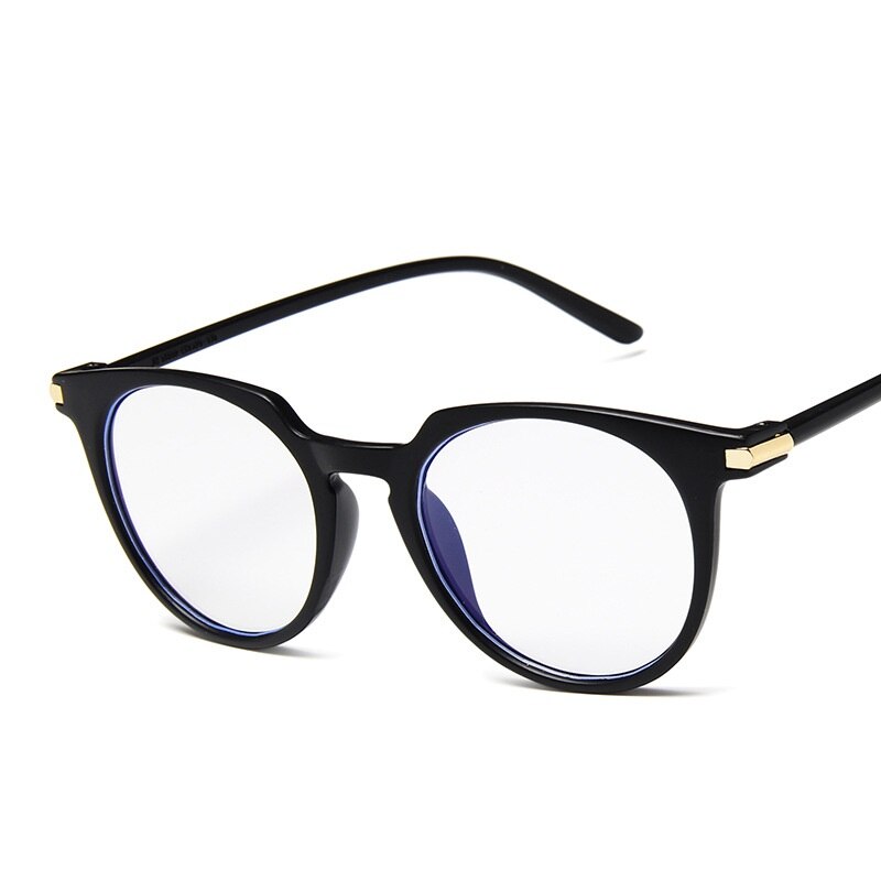 Blue Light Glasses Women Clear Spectacle Female Anti Bluelight Gafas Transparent Computer Oculos Feminine Gaming Eyewear Lunette: Matte Black