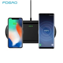 Station de chargement rapide sans fil 20W pour Samsung S10 S9 S8 10W double chargeur Qi pour Apple Airpods iPhone 11 Pro X XS XR 8