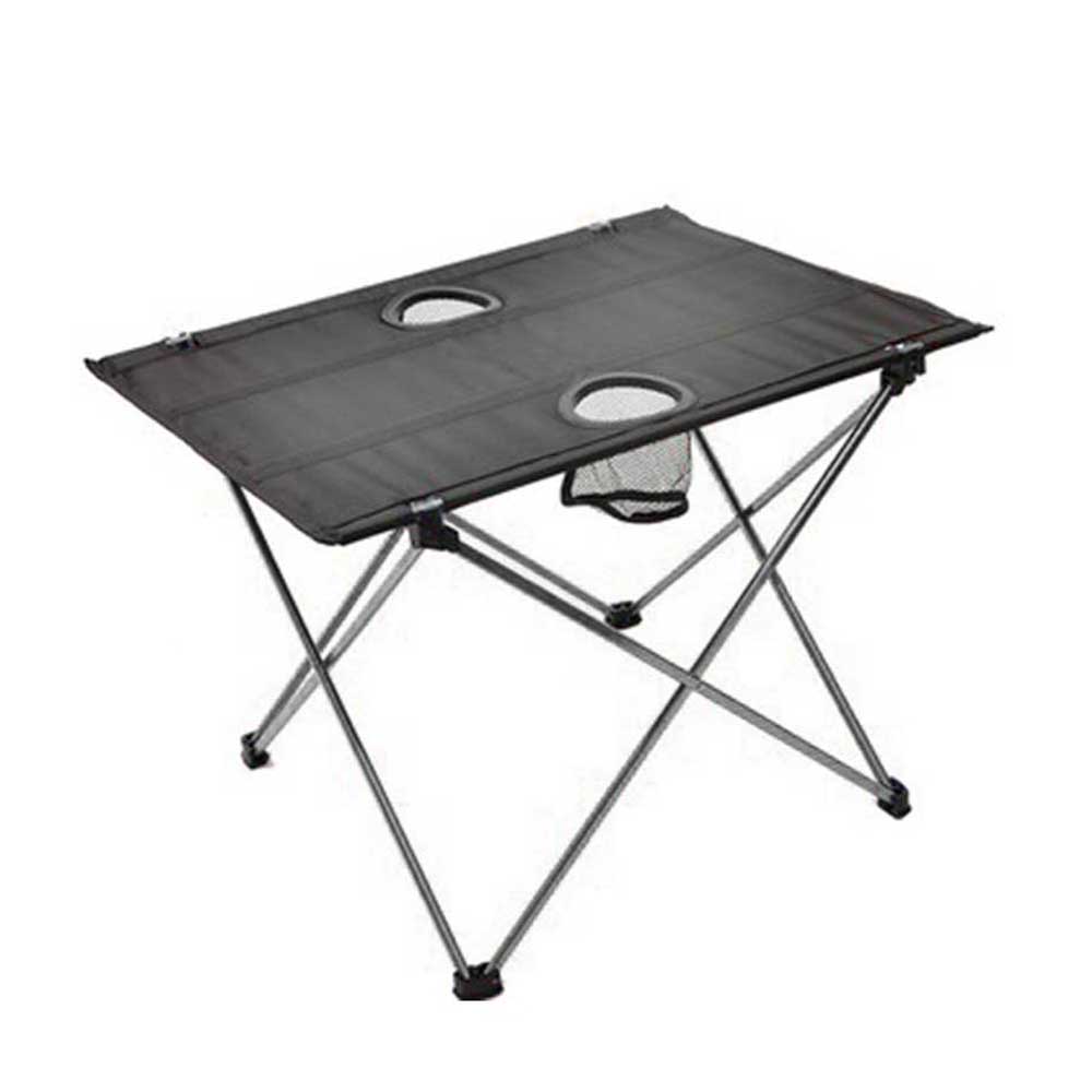 Aluminum Alloy Portable Table Outdoor Furniture Foldable Table with Cup Holder Camping Hiking Desk Outdoor BBQ Picnic Table