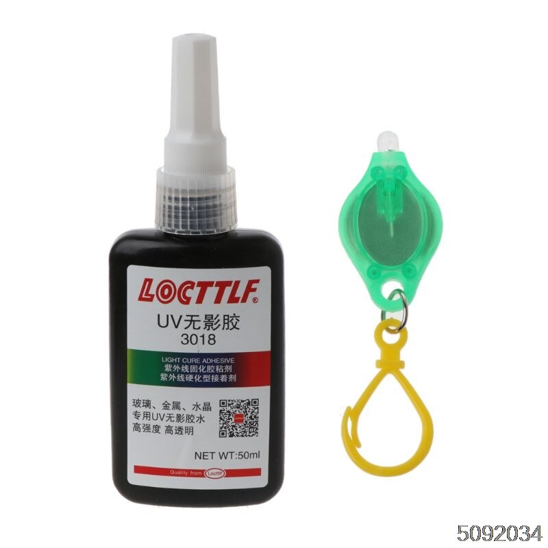 Colle UV UV UV transparente 50ml | Adhésif à la colle en cristal pour verre