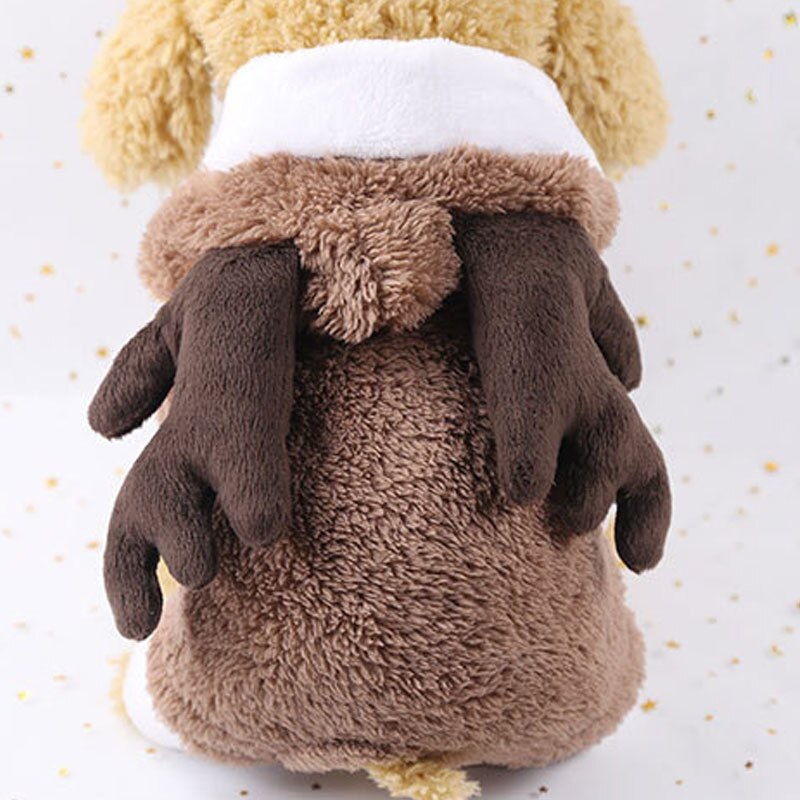 Funny Pet Hond Kleding Kerst Hoodie Kostuum Thicken Warm Cartoon Kleding Voor Kleine Hond Kleding Leuke Ropa Para Perro