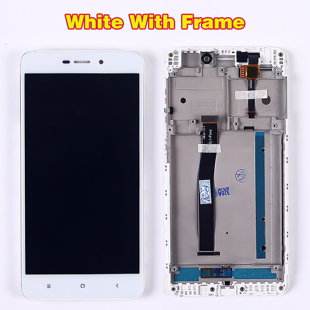 100% testé écran LCD pour Xiaomi Redmi 4A 5.0 pouces écran tactile 1280*720 numériseur cadre d'assemblage avec verre trempé gratuit
