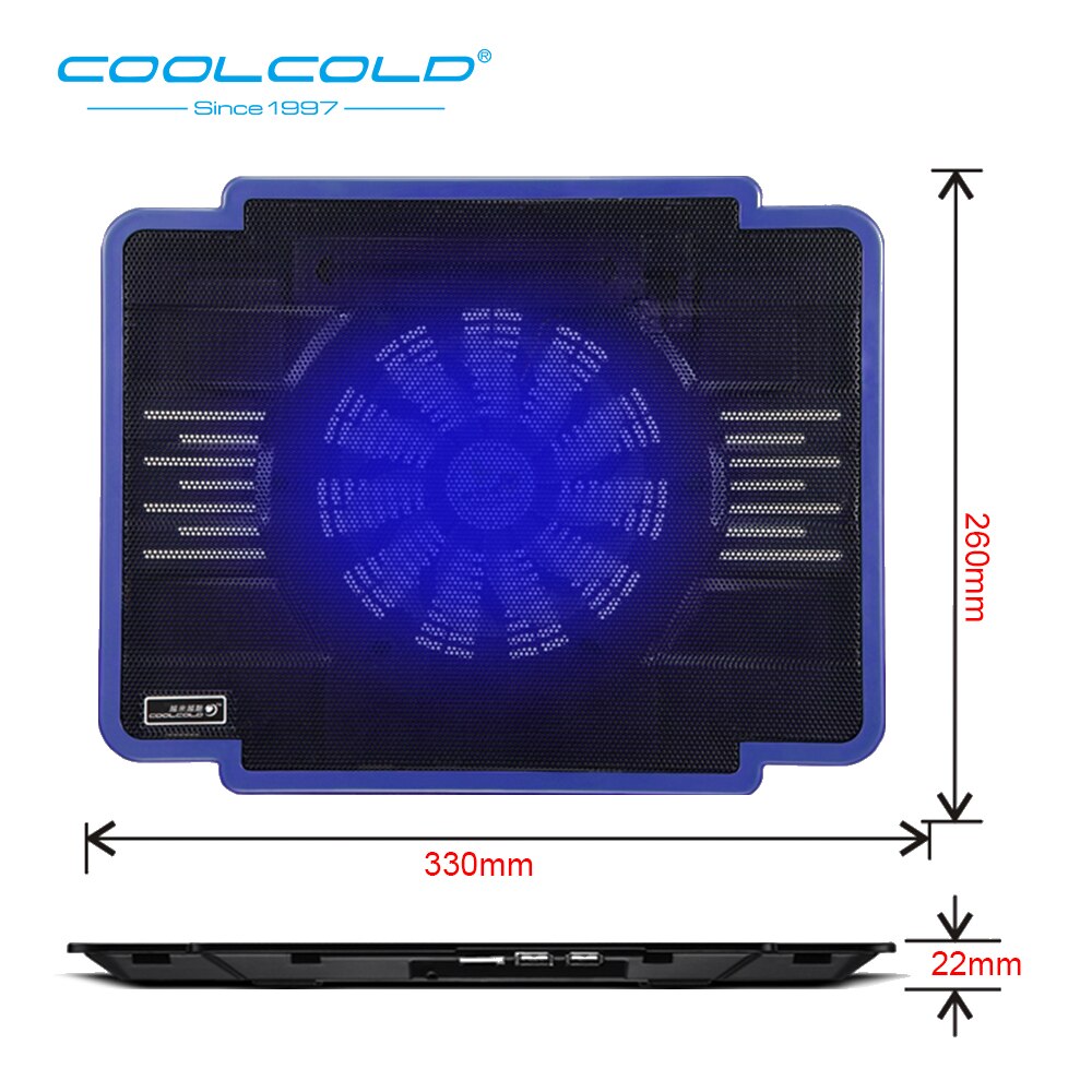 COOLCOLD Leichte Laptop Cooling Pads USB Einzel Fans Super Cool 5 V DC Notebook Kühler Pad für 14 15,6 zoll laptop Notebook