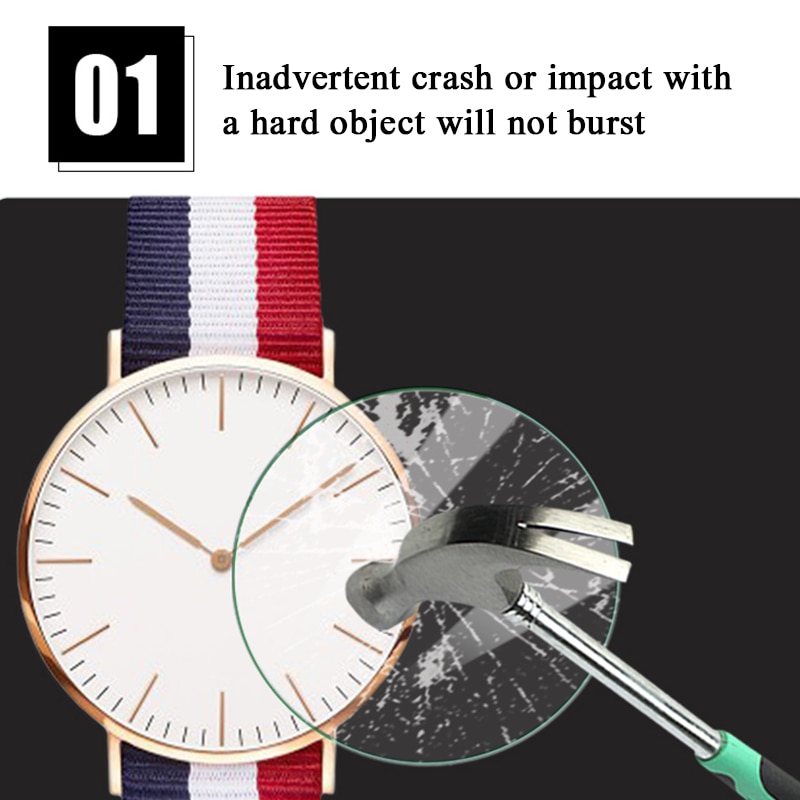 Universal Tempered Glass For Round Watch Protective Film For Smart Watch Screen Protector Diameter 27mm 30mm 32mm 34mm 36mm