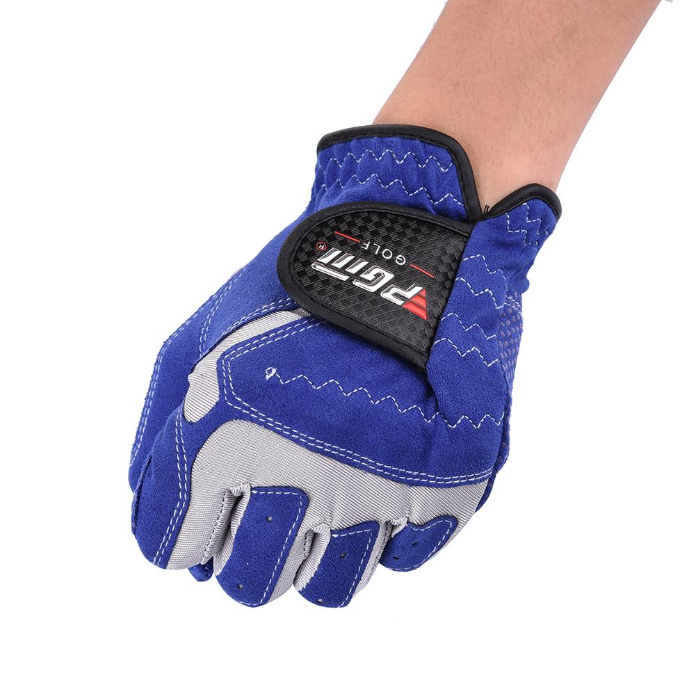 Gants de Golf homme Gant Microfibre Doux Blanc Bleu Main Gauche Anti-dérapage Antidérapant Particules Respirant Gant De Golf Directe