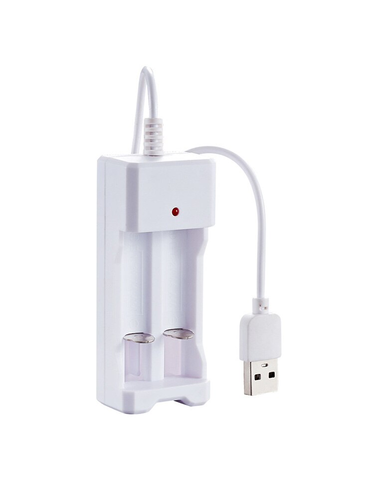 Usb Plug Batterij Oplader Wit 2 Slots Ac 110V 220V Dual Voor Aa/Aaa Opladen 3.7V Oplaadbare Li-Ion