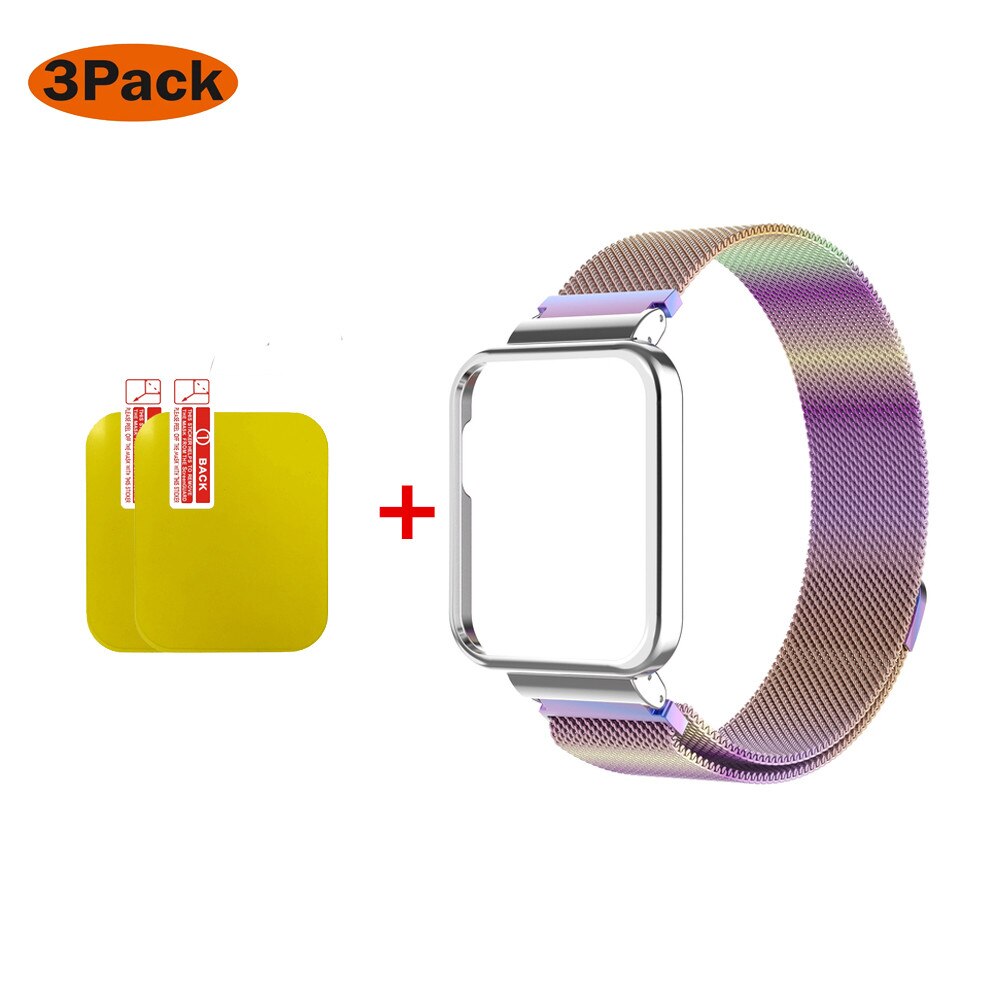 Milanese pasek do zegarka Xiaomi Mi Lite inteligentny zegarek metalowa rama Protector Case bransoletka Watchband do zegarka Redmi 2 Lite Correa: 1 / Redmi Watch 2