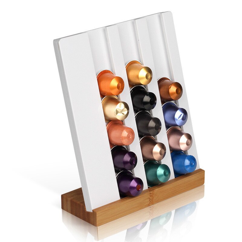 1PC Acrylic Coffee Pod Holder Rack Capsule Storage Stand Nespresso Rack Dispensing Tower Display