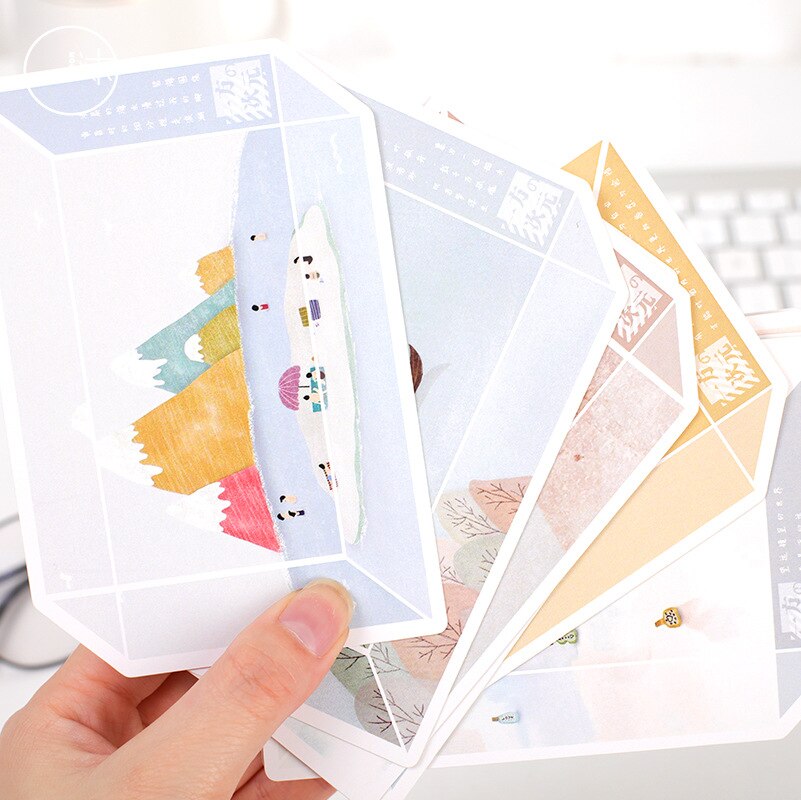 30 Sheets/Set Cube illustrations Series Postcard/Greeting Card/Wish Card/Christmas and Year