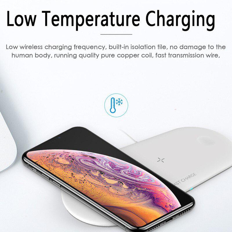 Bezprzewodowa ładowarka Qi stojak na 3 w 1 stojak na Apple Watch seria 4 3 2 Iwatch Airpods IPhone 11 Pro Max XS MAX XR X 8 stacja dokująca