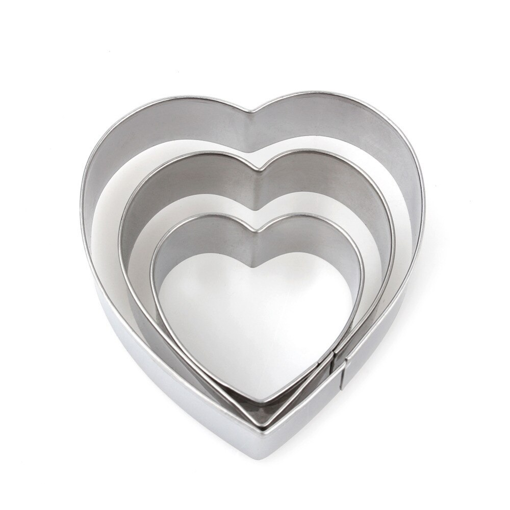 3 Stks/set Hart Ronde Vorm Cookie Cutter Cake Decorating Fondant Sugarcraft Candy Cupcake Biscuit Mold Diy Bakken Tool