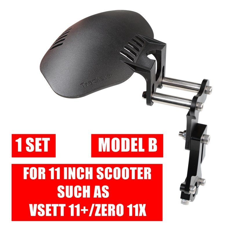 Universele Verbeterde Verstelbare Spatbord Voor Vsett 10 + 11 + Nul 10X 11X Kaabo Mantis 10 Inch Elektrische Scooter Spatbord wiel Cover: MODEL B