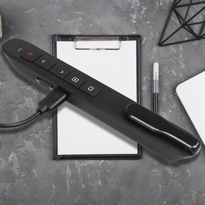 Rechargeable Rf 2.4Ghz Wireless Presenter With Remote Clicker