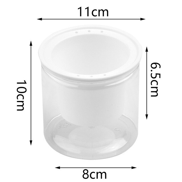 Bloempot Transparante Self-Watering Plant Pot Creatieve Lui Automatische Wateropname Tuin Potten Plantenbakken Decor: White