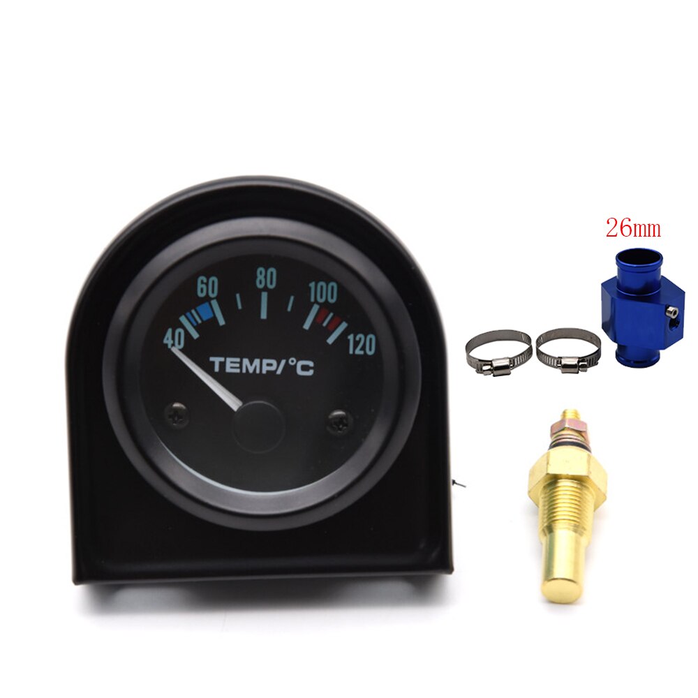 52mm Gauge Car Motor Water Temperature Gauge 40-120 C Water Temperature Gauge Adaptor Joint Pipe Sensor Radiator NPT 1/8: Gauge sensor 26mm