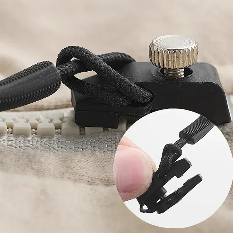 1/6pcs Zipper Repair Kit Universal Instant Zipper Repair Replacement Sliding Teeth Rescue Zipper Head For 3 Different Size