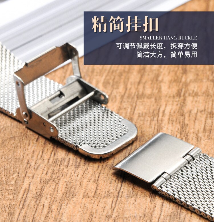 Voor Huawei Gt/GT2 Horloge Band 46Mm/42Mm Milanese Rvs B5 B3 Band Armband Universele 16/18/20/22 Mm Vervanging Band