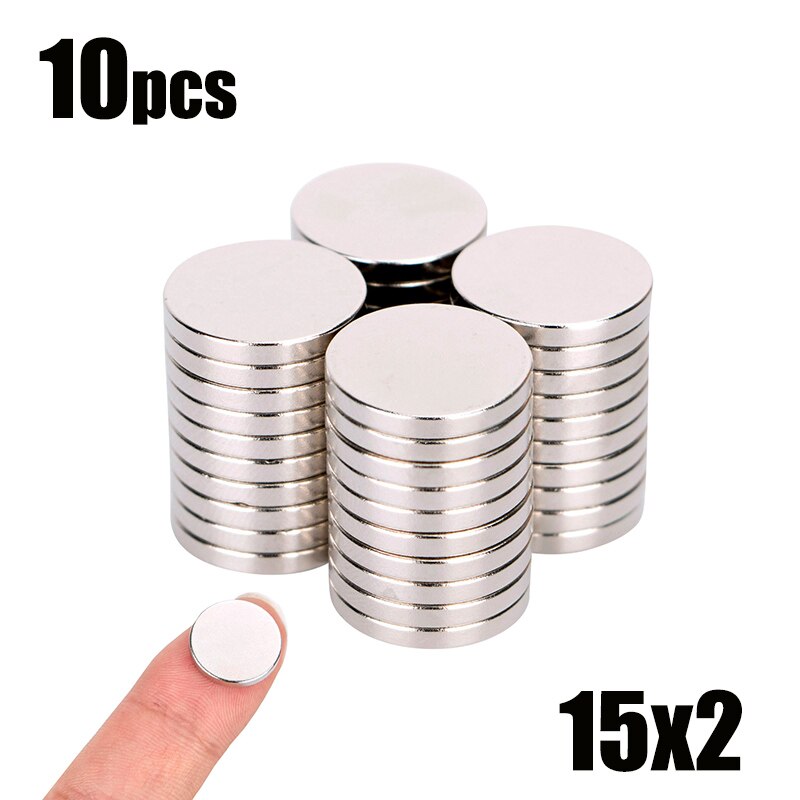 10 20Stck 18x2 18x3 18x4 15x2 12x2mm Runde neodym Starke Neodym Magnet Magne Selten Erde Neodym Starke Magnete Magnet: (15x2)10Stck