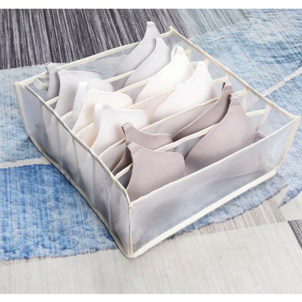 Schlafsaal Wandschrank organizer für socken hause getrennt unterwäsche lagerung Kasten 7 Gitter bh veranstalter faltbare schublade veranstalter