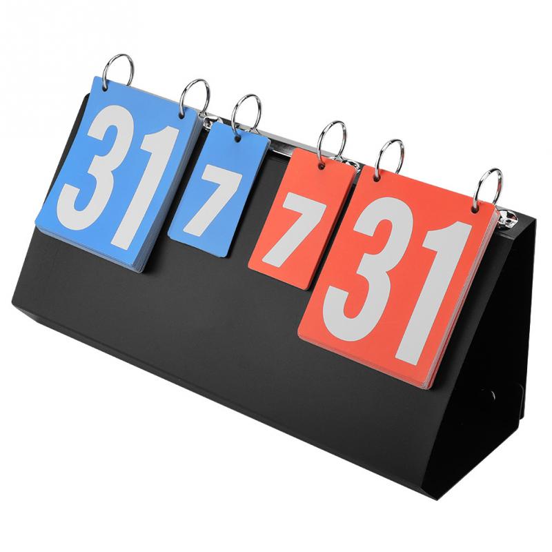 Draagbare 4 Digit Sport Concurrentie Scorebord Voor Tafeltennis Basketbal Badminton Voetbal Volleybal Score Boards