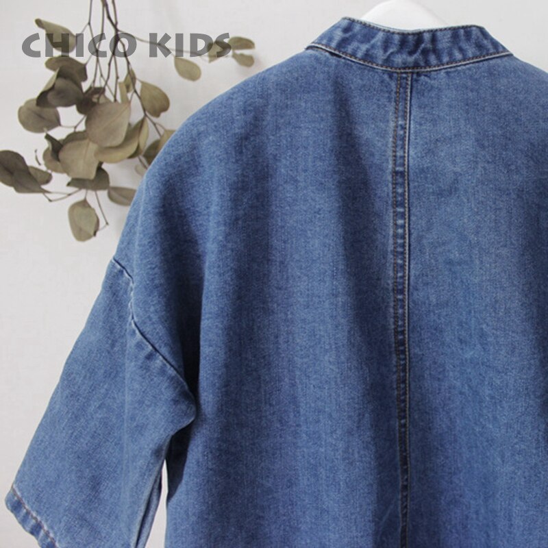 Kids Girls Boys Jean Denim Jumpsuits, Toddlers Boys Long Sleeve Button Bodysuits, Kids Korea Style Jumpsuit