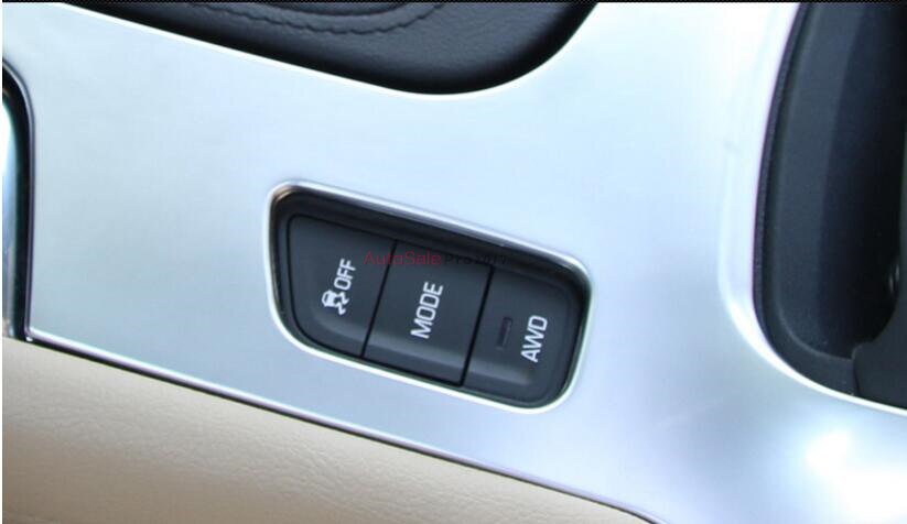 For Cadillac XT5 Matt ABS Chrome plastic Left Hand Drive Interior Gear Console Panel Upper Cover Frame Decor