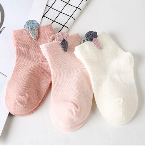 1 para wiosenny i jesienny nowy modna bawełniana śliczna dla obu płci noworodek noworodek świeży cukierek kolor skarpety dziecięce skarpety 0-2 rok: D  losowy